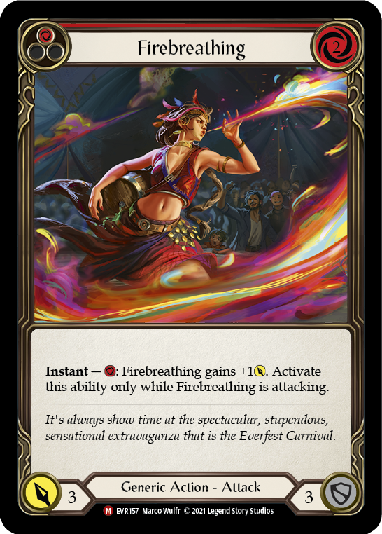 Firebreathing [EVR157] (Everfest)  1st Edition Rainbow Foil For Discount