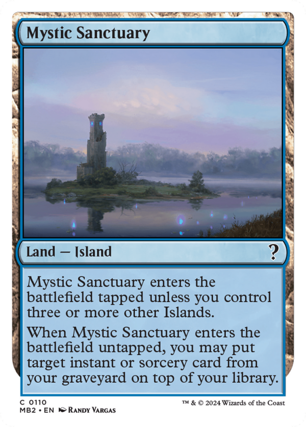 Mystic Sanctuary (White Border) [Mystery Booster 2] For Cheap