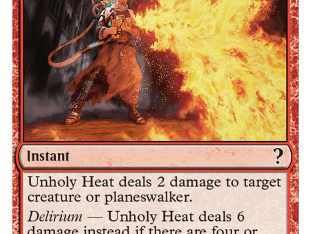 Unholy Heat (White Border) [Mystery Booster 2] Online Sale