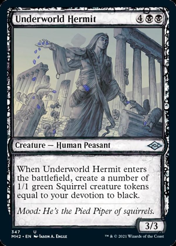 Underworld Hermit (Sketch) [Modern Horizons 2] on Sale