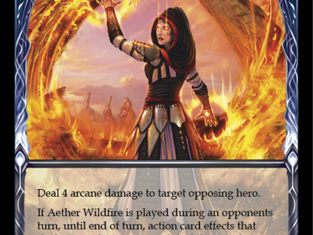 Aether Wildfire [EVR123] (Everfest)  1st Edition Extended Art Rainbow Foil Sale