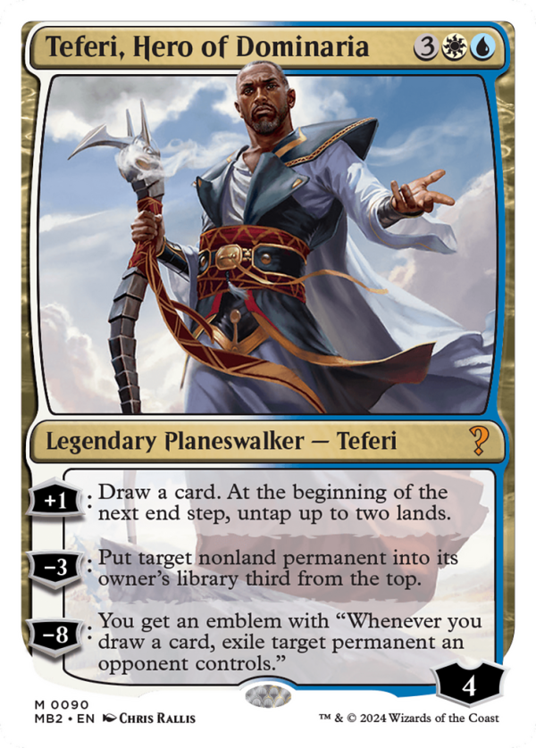 Teferi, Hero of Dominaria (White Border) [Mystery Booster 2] For Discount