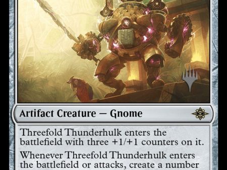 Threefold Thunderhulk (Promo Pack) [The Lost Caverns of Ixalan Promos] Online Sale