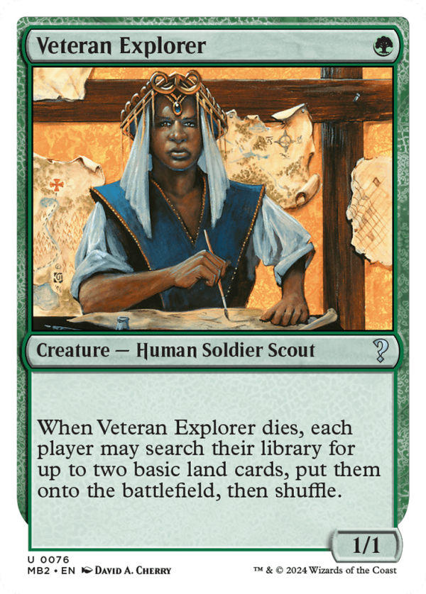 Veteran Explorer (White Border) [Mystery Booster 2] Online Hot Sale