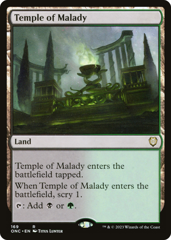 Temple of Malady [Phyrexia: All Will Be One Commander] Fashion