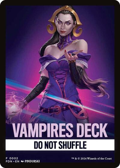 Vampires Deck Theme Card [Foundations Tokens] Supply