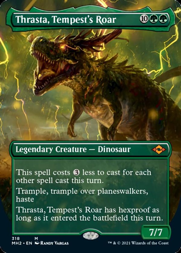 Thrasta, Tempest s Roar (Borderless Alternate Art) [Modern Horizons 2] Online now