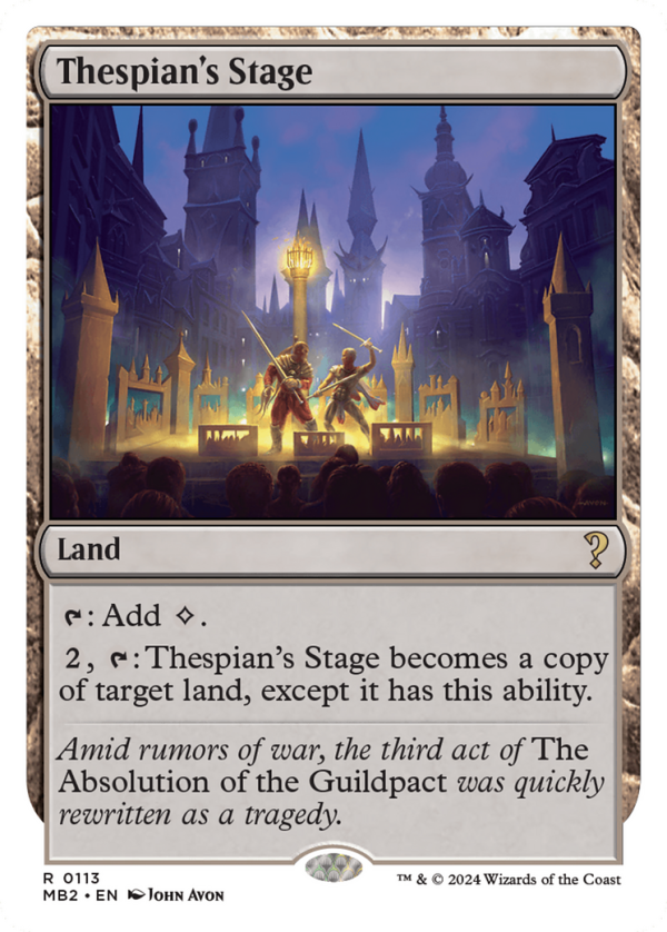 Thespian s Stage (White Border) [Mystery Booster 2] For Sale