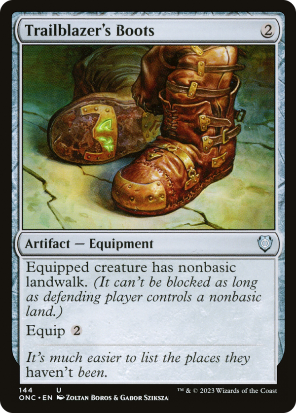 Trailblazer s Boots [Phyrexia: All Will Be One Commander] Online Hot Sale