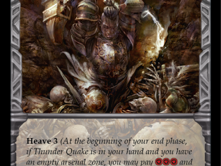 Thunder Quake (Red) [EVR024] (Everfest)  1st Edition Extended Art Rainbow Foil For Discount