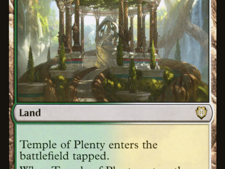 Temple of Plenty [Phyrexia: All Will Be One Commander] on Sale