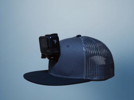 #ActionHatCustom: Charcoal Mesh Black Flat Bill Sale