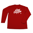 #STAYTRIPPIN TAG YOUTH Performance Long Sleeve Shirt Hot on Sale