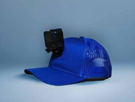 #ActionHatCustom: Blue Mesh Curved Bill Hot on Sale