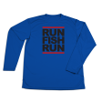 #RUNFISHRUN YOUTH Performance Long Sleeve Shirt - Black on Sale