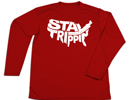 #STAYTRIPPIN USA YOUTH Performance Long Sleeve Shirt on Sale