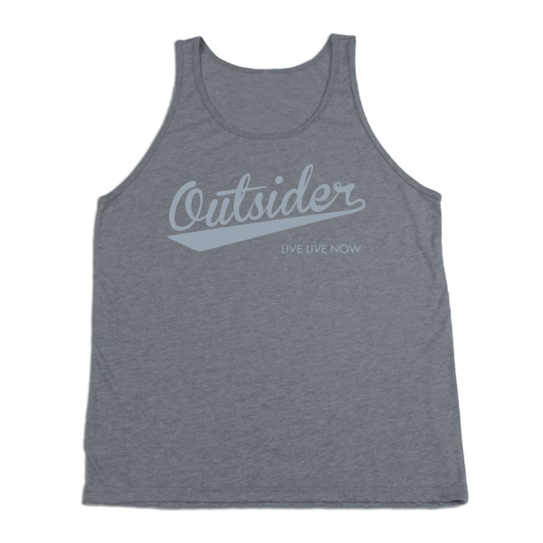 #OUTSIDER TriBlend Tank Top - Gray Print Online Sale