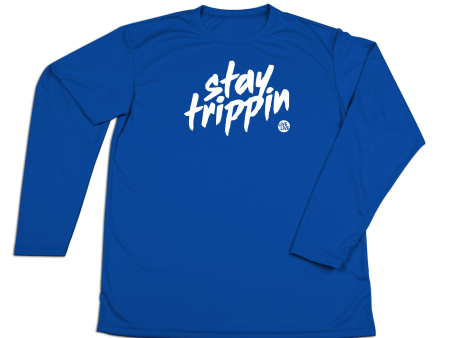 #STAYTRIPPIN Tag Performance Long Sleeve Shirt Discount