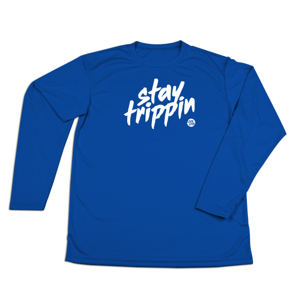 #STAYTRIPPIN Tag Performance Long Sleeve Shirt Discount