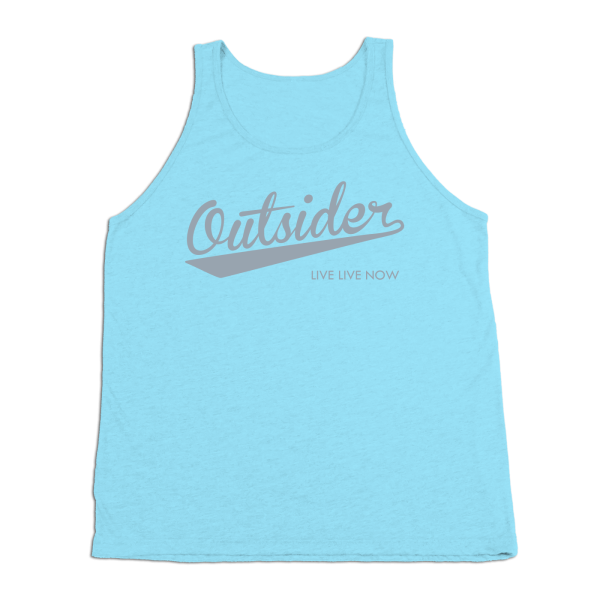 #OUTSIDER TriBlend Tank Top - Gray Print Online Sale