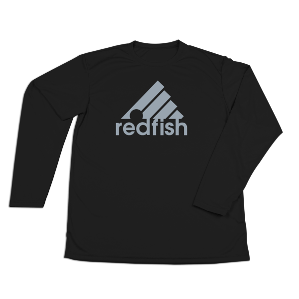 #REDFISH Performance Long Sleeve Shirt - Gray Print Fashion