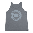 #FRESHFISH TriBlend Tank Top - Gray Print Online Sale