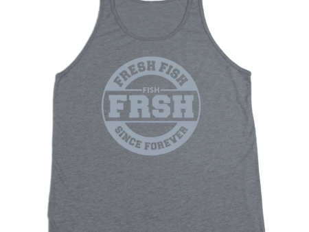 #FRESHFISH TriBlend Tank Top - Gray Print Online Sale