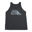 #FACEDOWNTAILUP TriBlend Tank Top - Gray Print For Cheap