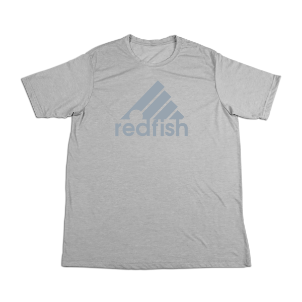 #REDFISH Soft Short Sleeve Shirt - Gray Print For Discount