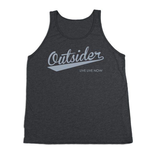 #OUTSIDER TriBlend Tank Top - Gray Print Online Sale