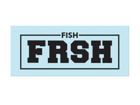 #FISHFRSH - 6  Black Decal Hot on Sale