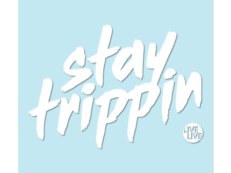 #STAYTRIPPIN TAG - 6  White Decal Online Sale