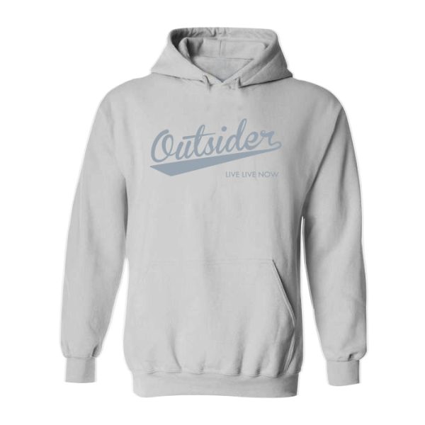 #OUTSIDER Classic Heavy Hoodie - Gray Print For Discount