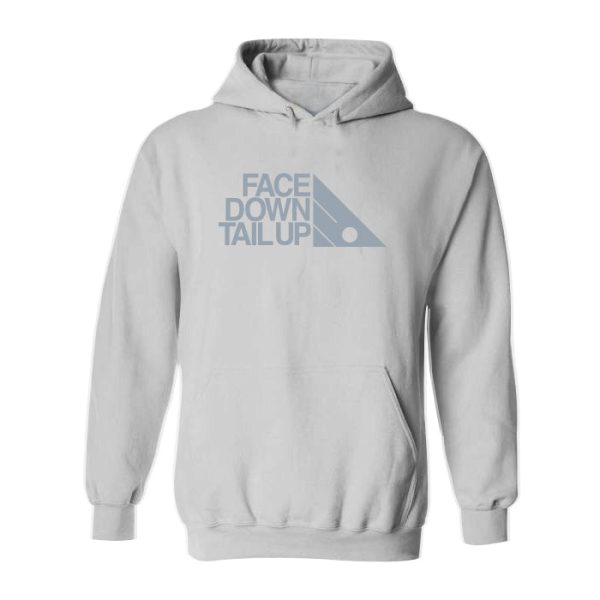 #FACEDOWNTAILUP Classic Heavy Hoodie - Gray Print Online Sale