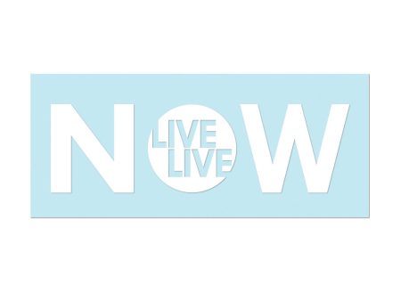 #LIVELIVENOW - 6  White Decal Hot on Sale