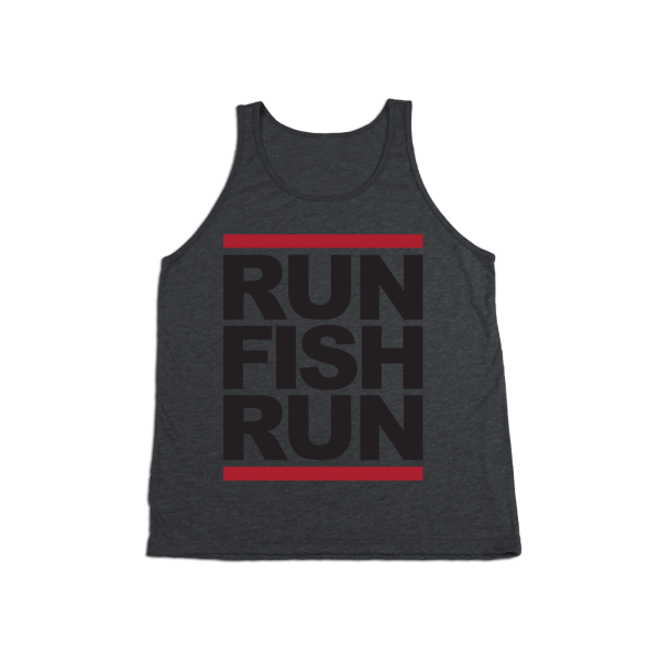 #RUNFISHRUN YOUTH Tank Top - Black Hot on Sale