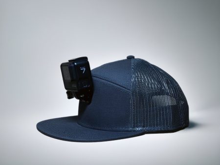 #ActionHatCustom: 7-Panel Charcoal Mesh Flat Bill For Discount