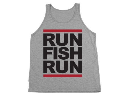 #RUNFISHRUN YOUTH Tank Top - Black Hot on Sale